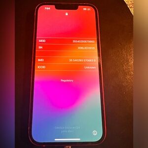 IPHONE 13 - 68gb memory.  No scratches or chips.